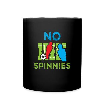 No Spinnie's Rotary Football Kickers - Full Colour Mug - black - Front
