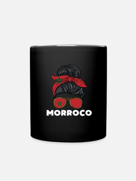 Morroco Girl - Tasse einfarbig - Schwarz