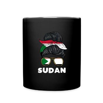 Sudan Girl - Tasse einfarbig - Schwarz - Vorne