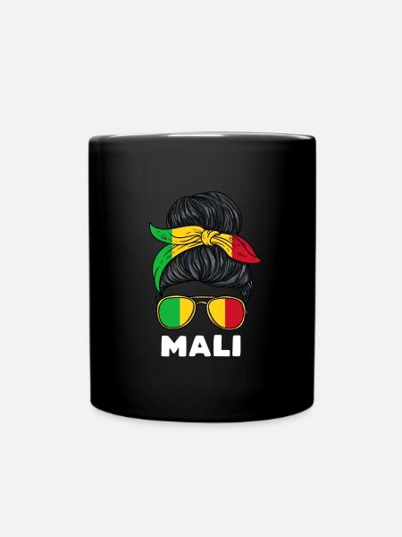 Mali Mädchen - Tasse einfarbig - Schwarz