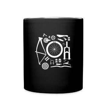 Accessoires de vélo de montagne Biker - Mug uni - noir - Devant