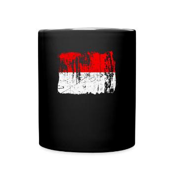 Indonesien-stolz-geschenk - Tasse einfarbig - Schwarz - Vorne