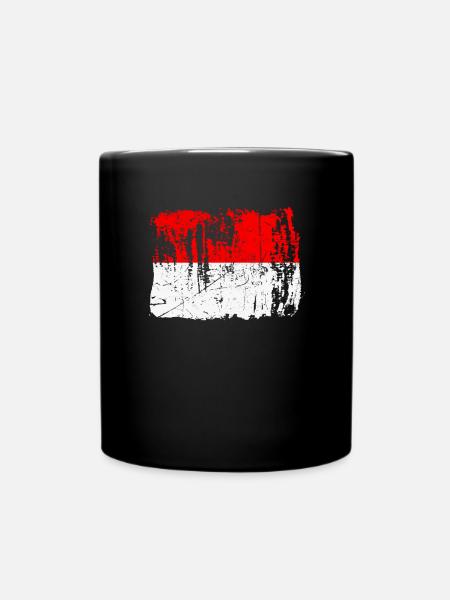 Indonesien-stolz-geschenk - Tasse einfarbig - Schwarz