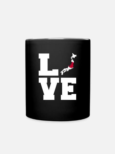 Love Japan gift - Full Colour Mug - black