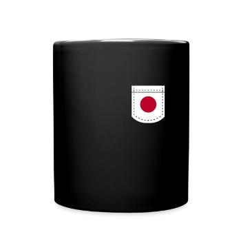 Japan-taschengeschenk - Tasse einfarbig - Schwarz - Vorne