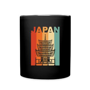 Cadeau du temple du Japon - Mug uni - noir - Devant