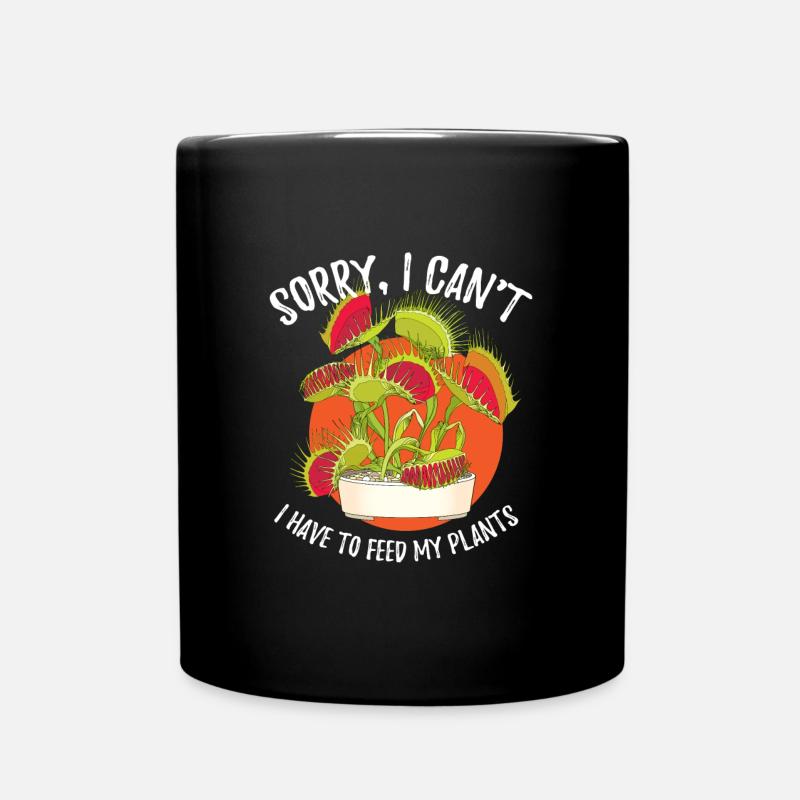 Sorry, I Cant Venusfliegenfalle Pflanze - Tasse einfarbig - Schwarz