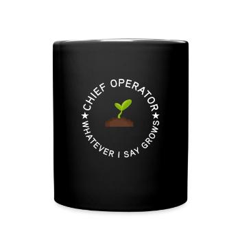 L’opérateur en chef développe ce que je dis - Mug uni - noir - Devant