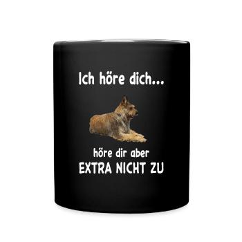 Berger Picard Hund - Berger Picard - Tasse einfarbig - Schwarz - Vorne