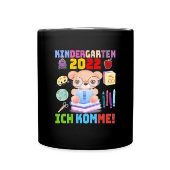 2022 Kindergarten Ich Komme Kindergartenkind Bär - Mug uni - noir - Devant