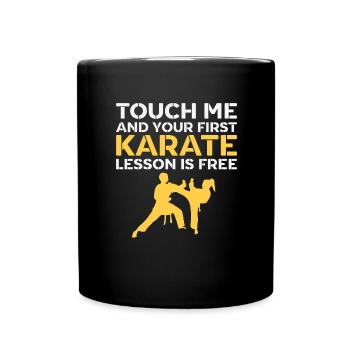 Dicton de karaté pour Karatéka & Martial Artist Kick - Mug uni - noir - Devant