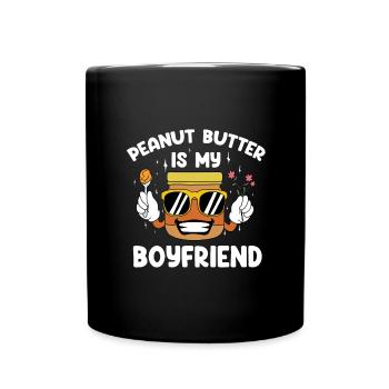 Erdnussbutter Peanut Butter Marmelade Geschenk - Tasse einfarbig - Schwarz - Vorne