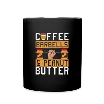 Erdnussbutter Peanut Butter Marmelade Geschenk - Tasse einfarbig - Schwarz - Vorne