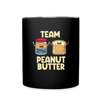 Erdnussbutter Peanut Butter Marmelade Geschenk - Tasse einfarbig - Schwarz - Vorne