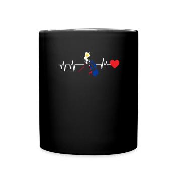 Cadeau de battement de cœur aux Philippines - Mug uni - noir - Devant