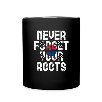 Wurzeln Südkorea Geschenk - Tasse einfarbig - Schwarz - Vorne