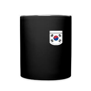 South Korea Pocket Gift - Full Colour Mug - black - Front