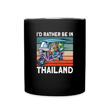 Tricycle Thaïlande Cadeau - Mug uni - noir - Devant