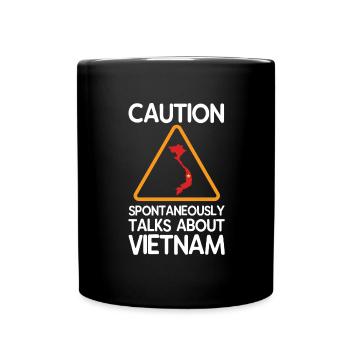Conversations sur le cadeau du Vietnam - Mug uni - noir - Devant