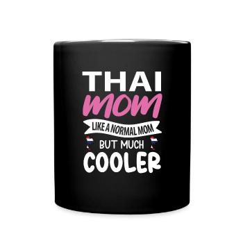 Thailändisches Mama geschenk - Tasse einfarbig - Schwarz - Vorne
