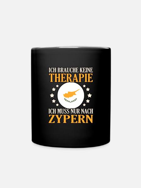 Zypern - Tasse einfarbig - Schwarz