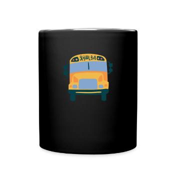 Schulbus s��e Schulbusfahrer Wertsch�tzung - Tasse einfarbig - Schwarz - Vorne