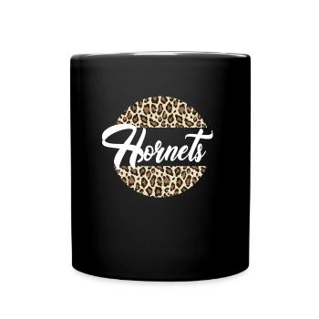 Hornets High School Maskottchen Sportteam Frauen - Tasse einfarbig - Schwarz - Vorne