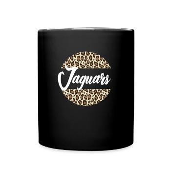 Jaguars High School Maskottchen Sportteam Frauen - Tasse einfarbig - Schwarz - Vorne