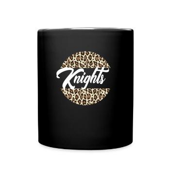 Knights High School Maskottchen Sportteam FrauenKn - Tasse einfarbig - Schwarz - Vorne