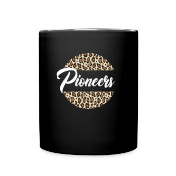 Pioneers High School Maskottchen Sportteam Frauen - Tasse einfarbig - Schwarz - Vorne