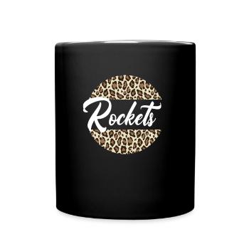 Rockets High School Maskottchen Sportteam Frauen - Tasse einfarbig - Schwarz - Vorne