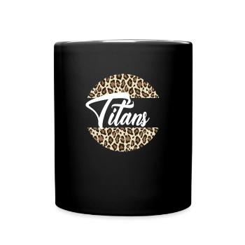 Titans High School Maskottchen Sportteam Frauen - Tasse einfarbig - Schwarz - Vorne