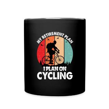 Régime de retraite Pension Cyclisme Dictons amusants Cadeau - Mug uni - noir - Devant