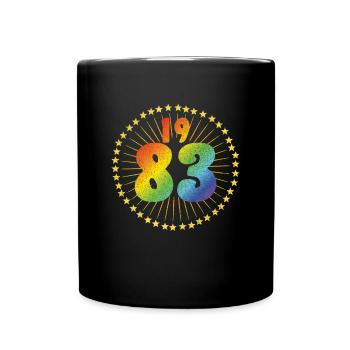 Retro LGBT birthday 1983 - Full Colour Mug - black - Front