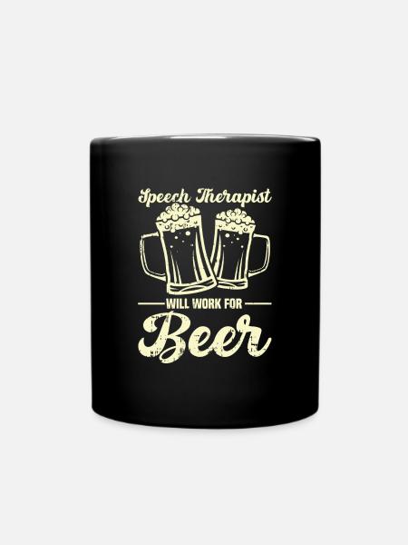 Sprachtherapeut Logopäde Geschenk - Tasse einfarbig - Schwarz