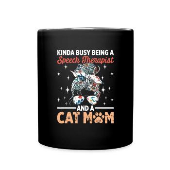 Sprachtherapeut Logopäde Geschenk - Tasse einfarbig - Schwarz - Vorne