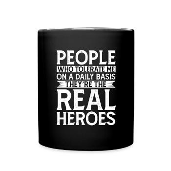 Sarcasm Humor Irony Cynic Saying - Full Colour Mug - black - Front