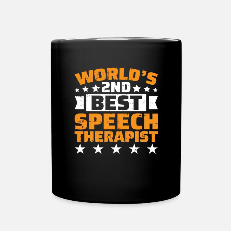 Sprachtherapeut Logopäde Geschenk - Tasse einfarbig - Schwarz
