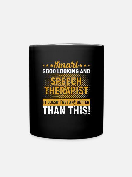 Sprachtherapeut Logopäde Geschenk - Tasse einfarbig - Schwarz