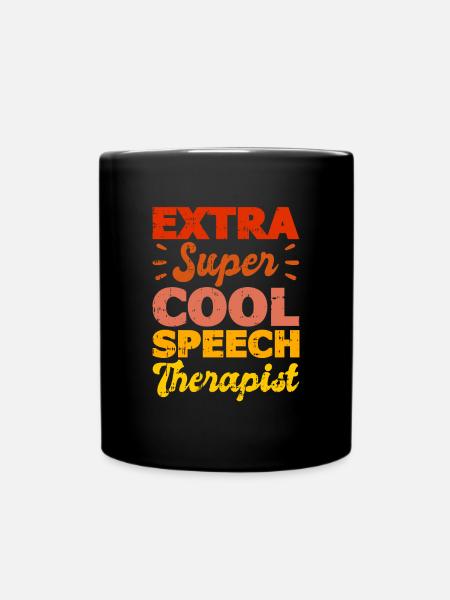 Sprachtherapeut Logopäde Geschenk - Tasse einfarbig - Schwarz