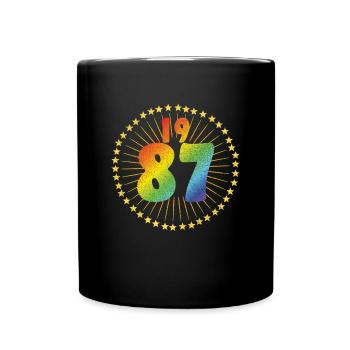 Idée cadeau d’anniversaire LGBT Vintage1987 - Mug uni - noir - Devant
