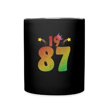 1987 Idée cadeau d’anniversaire LGBT Vintage - Mug uni - noir - Devant