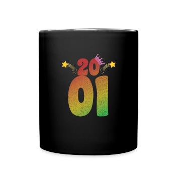 2001 LGBT Vintage Geburtstag Geschenkidee - Tasse einfarbig - Schwarz - Vorne