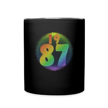 Idée cadeau d’anniversaire VINTAGE LGBT 1987 - Mug uni - noir - Devant