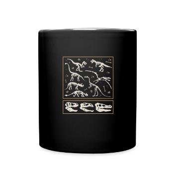 Paléontologue Dinosaures Paléontologie Os - Mug uni - noir - Devant