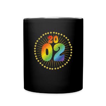 2002 LGBT Vintage Geburtstag Geschenkidee - Tasse einfarbig - Schwarz - Vorne