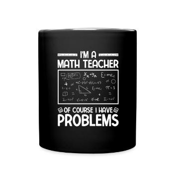 Professeur de mathématiques Formule mathématique Professeur de géométrie - Mug uni - noir - Devant