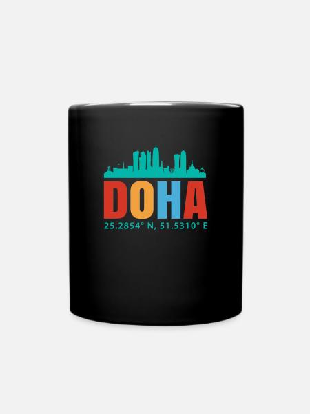 Doha - Full Colour Mug - black
