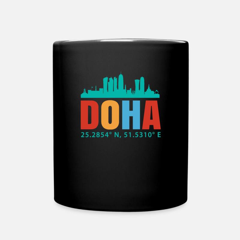Doha - Full Colour Mug - black