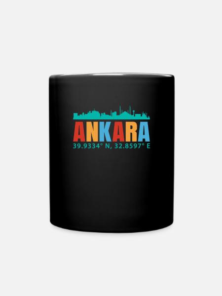 Ankara - Tasse einfarbig - Schwarz